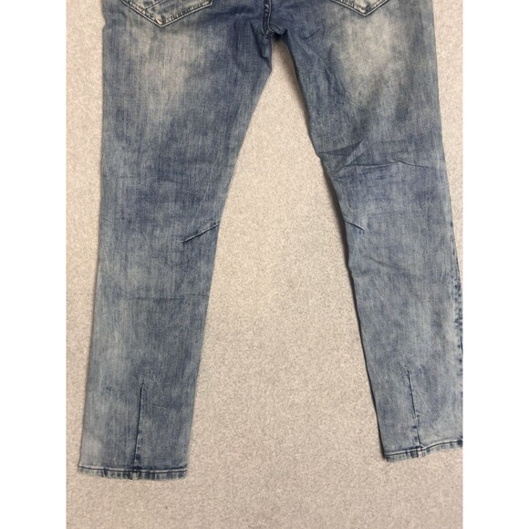 TK Axel Dutton Mens 30X32 Denim Jeans Taper Fit Light Wash Button Fly - Picture 8 of 16